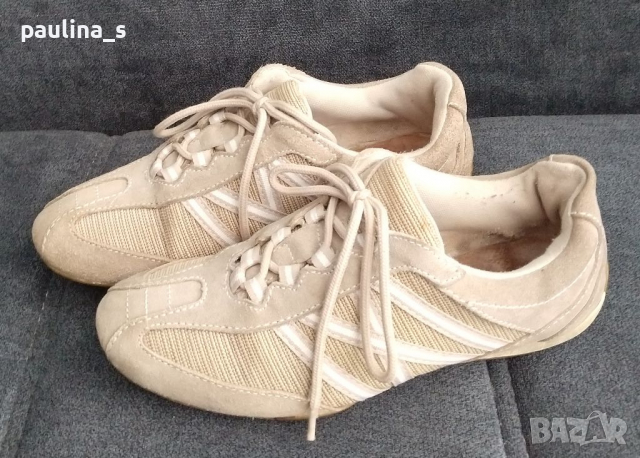 Дамски ортопедични маратонки / сникърси / естествен велур "Easy street" / Italy, снимка 3 - Маратонки - 17135160