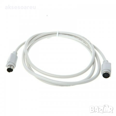 Удължител кабел разклонител PS / 2 за клавиатура мишка букса мъжка към женска 6 пинов преходник за к, снимка 4 - Други - 38404751