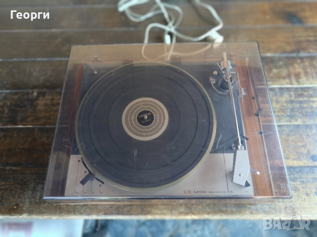 Грамофон Lenco L-75, снимка 5 - Грамофони - 51651261