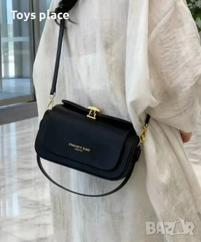 Нова страхотна малка черна чанта от висококачествена твърда еко кожа Намаление, снимка 3 - Чанти - 52812220