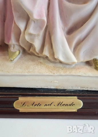 Фигура на влюбена двойка под чадър - L'Arte nel Mondo, Италия
, снимка 9 - Статуетки - 53965445