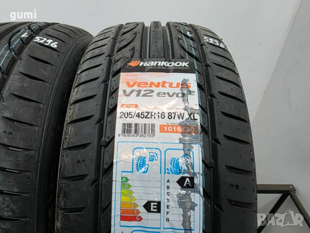 2бр летни гуми 205/45/16 HANKOOK L05296 , снимка 2 - Гуми и джанти - 53981564
