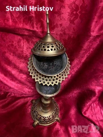 Кандило евреиско старо, снимка 6 - Антикварни и старинни предмети - 52858146
