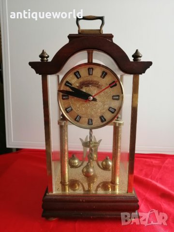 Стар Немски Настолен Часовник, снимка 1 - Антикварни и старинни предмети - 42834156