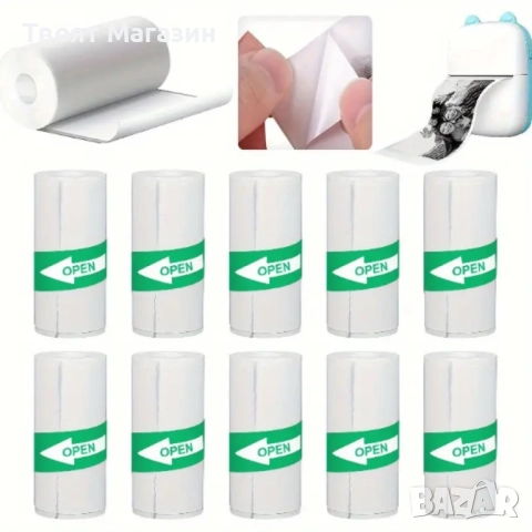 Мини Bluetooth принтер без мастило - печат на скици, снимки, текст и етикети, снимка 5 - Други стоки за дома - 52538911