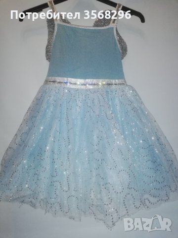 НОВА рокля с пайети и кадифе, снимка 1