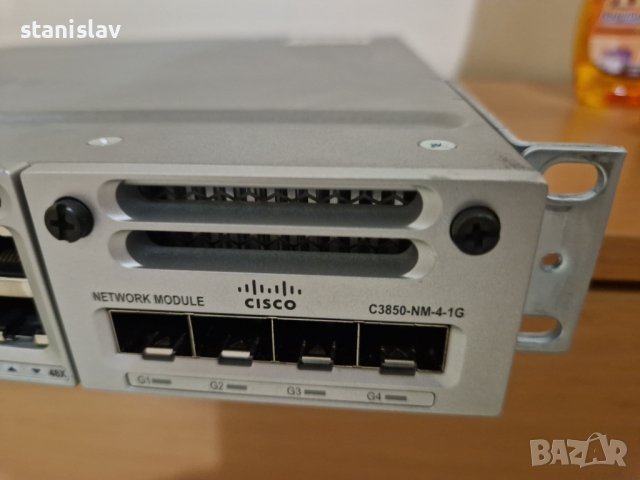 Cisco 3850 POE gigabit switch, снимка 3 - Суичове - 40323316