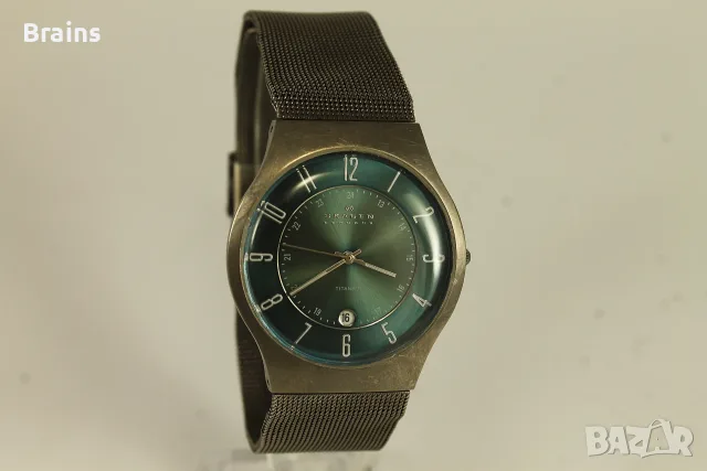 Мъжки Ръчен Кварцов Часовник SKAGEN Denmark Titanium, снимка 2 - Мъжки - 56328354