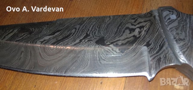 ръчно изработен нож Дамаскус/Мокуме