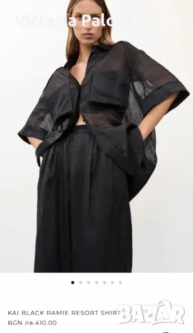 OSKA премиум риза/туника овърсайз, памук и коноп( рами)