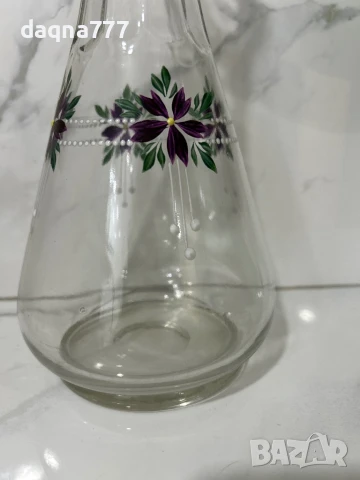 Vtg ръчно рисувана ваза/ гарафа Германия от 60-те години, снимка 7 - Декорация за дома - 50680227