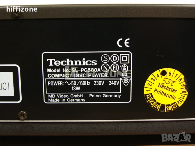 CD плеър   Technics sl-pg580a , снимка 8 - Ресийвъри, усилватели, смесителни пултове - 54215272