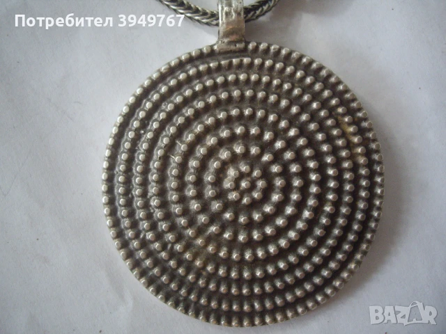 Голямо,старо сребърно колие., снимка 3 - Антикварни и старинни предмети - 51168914