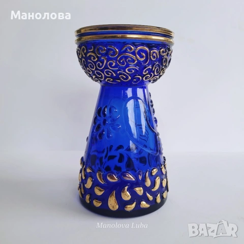 Винтидж дизайн от 70те. ваза от стъкло Walther Glas, стил мид-сенчъри модерн (Mid-Century Modern)., снимка 3 - Други ценни предмети - 54362235