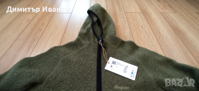 ЧИСТО НОВ! Суитшърт, мъжко вълнено яке с качулка Bergans Vaagaa Merino Terry , снимка 2 - Суичъри - 51886721