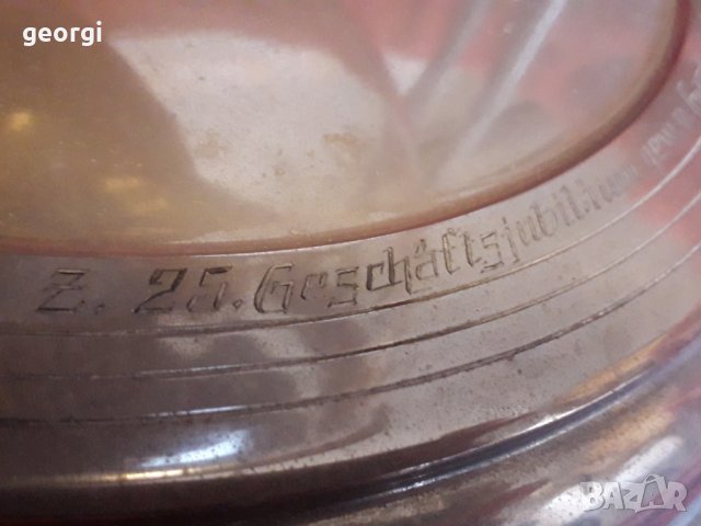 Стара немска кристална купа за пунш , снимка 8 - Декорация за дома - 31354940