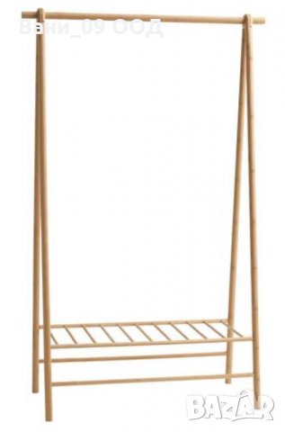 Солидна закачалка за дрехи от бамбук, снимка 7 - Закачалки - 31591754