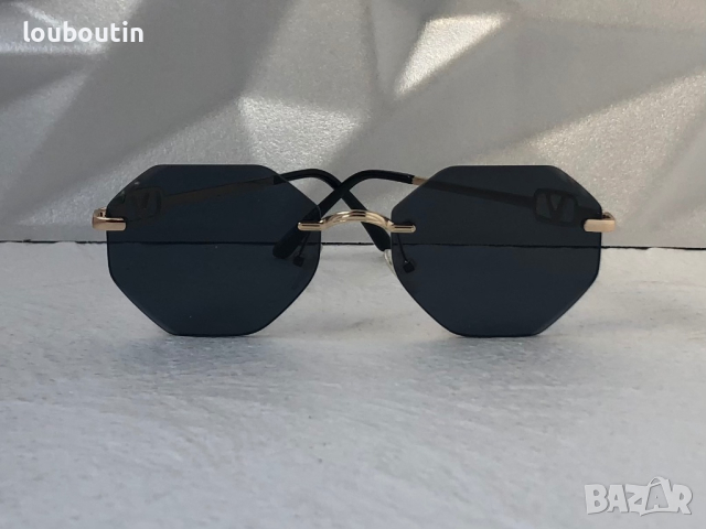 Valentino дамски слънчеви очила Осмоъгълник с верижка синджир, снимка 9 - Слънчеви и диоптрични очила - 44600680