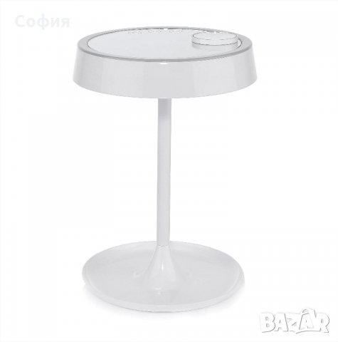 LED Огледало-Лампа , На стойка, Топло и студено бяло, Бял