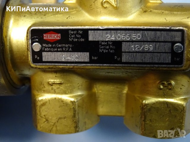 магнет вентил Herion 24 066 50 40Bar 24VDC, снимка 3 - Резервни части за машини - 37052119