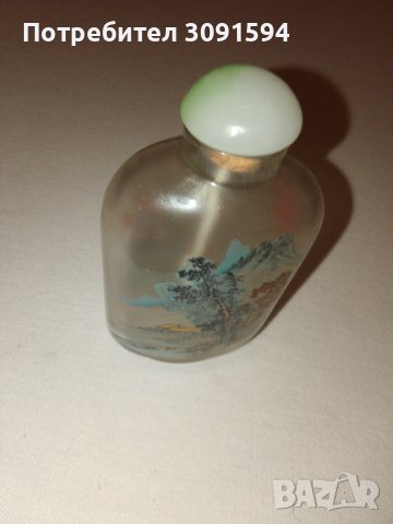    китайска бутилка за емфие е направена от стъкло, вътрешната повърхност е изрисувана с графики на , снимка 11 - Антикварни и старинни предмети - 42794527