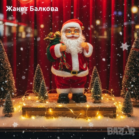 Танцуващ Дядо Коледа с музика и светлини – празнично настроение у дома