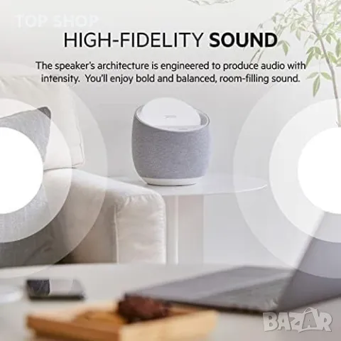 Belkin SOUNDFORM Elite Hi-Fi Smart Speaker + Безжично зарядно устройство с Alexa, снимка 3 - Тонколони - 49106158