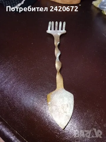 антикварна бронзова вещ, снимка 1