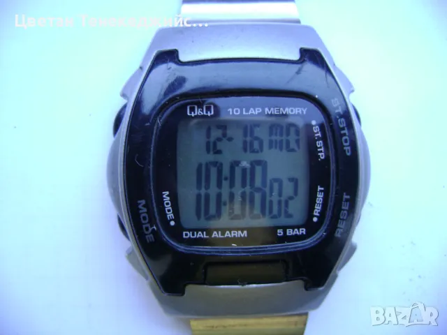 Продавам 4 кварцови и 1 механичен часовник Fossil,Nec,Pratina,Q&Q,Зим, снимка 10 - Мъжки - 48369501