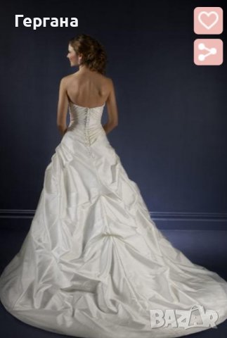 Дизайнерска сватбена рокля Mori Lee 4163, снимка 3 - Рокли - 38027023