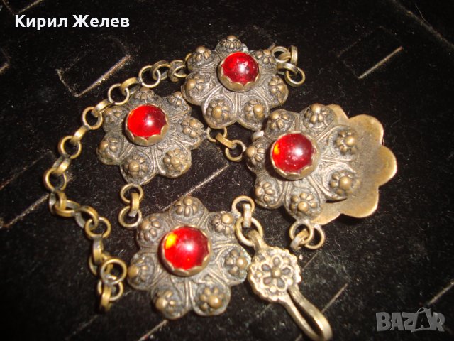 ВЪЗРОЖДЕНСКА БРОНЗОВА ФИЛИГРАННА ОРНАМЕНТИРАНА ОГЪРЛИЦА СТАРА МАЙСТОРСКА РЯДКА ИЗРАБОТКА ЕТНО 17639, снимка 5 - Антикварни и старинни предмети - 31358787