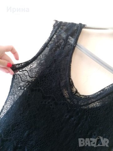 Дантелена черна рокля, снимка 4 - Рокли - 40474770