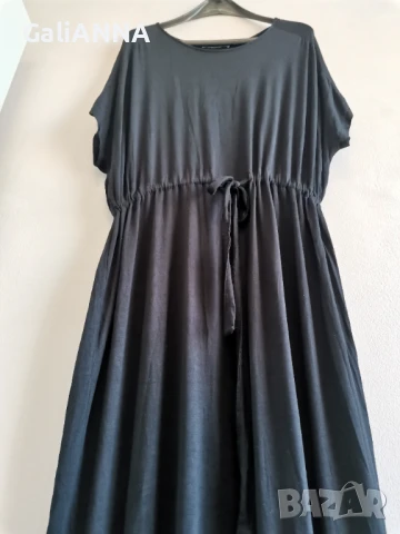 ДЪЛГА СТРАХОТНА ЧЕРНА РОКЛЯ 3XL, снимка 6 - Рокли - 50927076