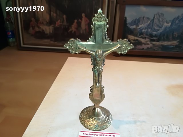 🛑📢GARANTIERT MASSIV MESSING-КРЪСТ С ХРИСТОС 1010221322