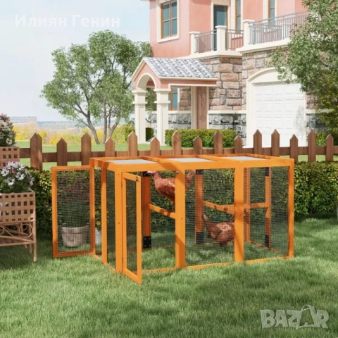 Кокошарник PawHut за 1-3 пилета, снимка 6 - За селскостопански - 53881646