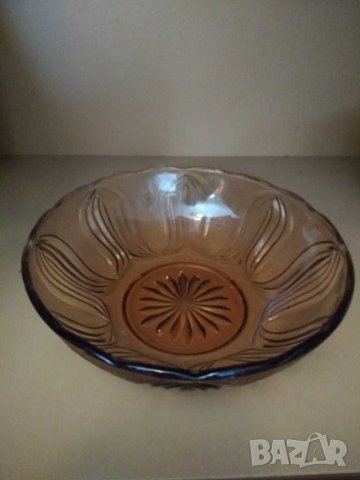 Стъклена купа, 25 см, снимка 2 - Чинии - 29692384