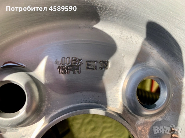 Резервна гума/Патерица 15цола ET39 4x100 за Toyota Yaris,Aygo,Corolla,Kia,Citroen,Daihatsu,Mazda.Peu, снимка 7 - Гуми и джанти - 51809914