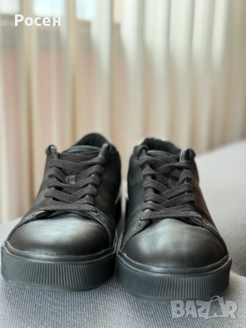 Черни кожени маратонки / кецове Calvin Klein, Номер 41, снимка 4 - Маратонки - 53914975