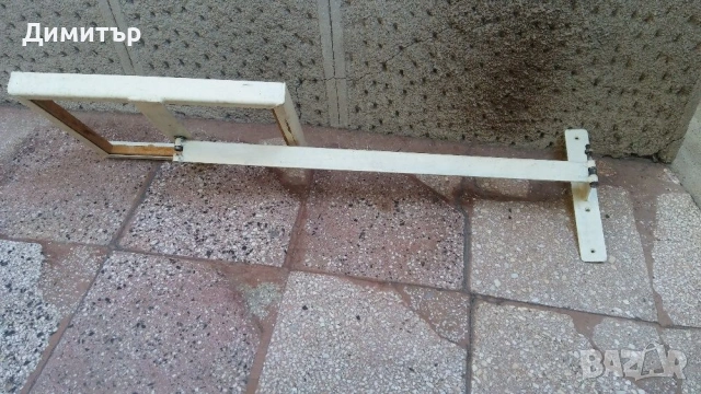 Метална подвижна помощна маса плот за монтаж на стена , снимка 3 - Антикварни и старинни предмети - 53290812