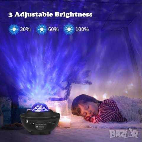 LED Проектор Звездно небе с Bluetooth и дистанционно BL-XK01, снимка 2 - Лед осветление - 42827267