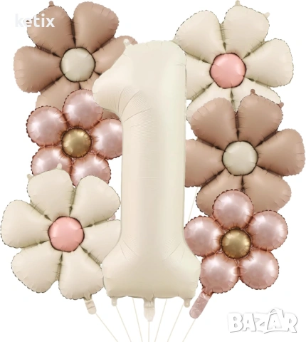 Декорация с балони за 1-ви рожден ден за момиче, снимка 2 - Други - 54109728