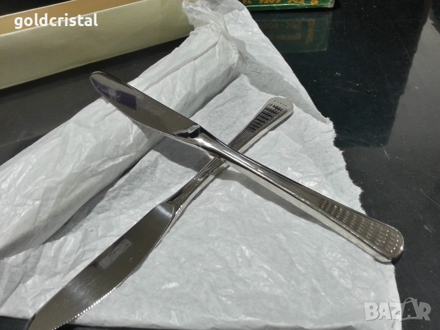 български прибори за хранене ножове Петко Денев Габрово перла , снимка 6 - Антикварни и старинни предмети - 53243384