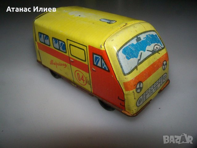 Стара ламаринена количка соц играчка, СССР, снимка 1 - Коли, камиони, мотори, писти - 42056895