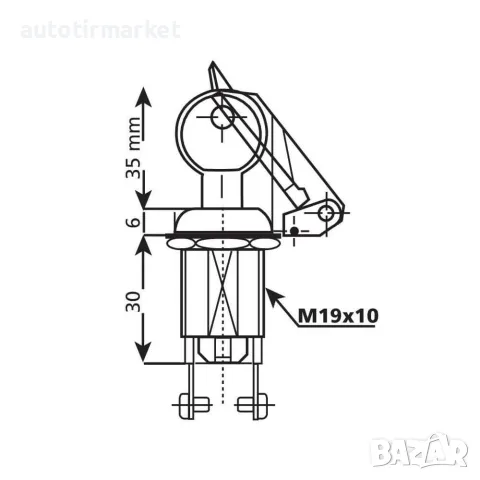 Патронник/ключ маса – 12/24V – 10A – LAMPA 45550, снимка 3 - Аксесоари и консумативи - 56052694