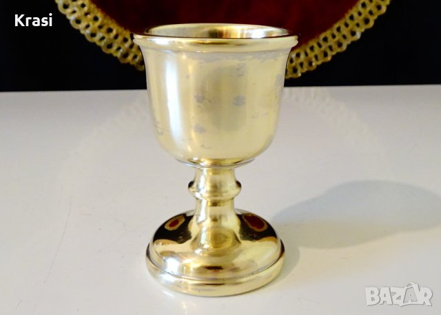 Месингова чаша за ракия с двойни стени, снимка 1 - Чаши - 38459972