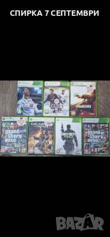 XBOX 360  + 7 диска безжичен контролер , снимка 2 - Настолни игри - 49771415