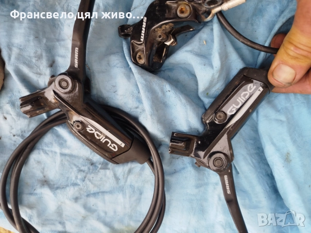 Хидравлични спирачки за велосипед колело sram guide t, снимка 2 - Части за велосипеди - 52138236