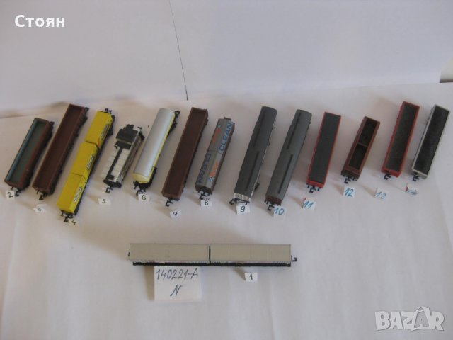 Товарни вагони за макет в машаб 1:160 , N , 140221-A, снимка 2 - Колекции - 31809641