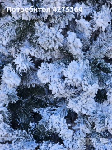 Изкуствена елха K r i n g Melbourne,  Цялата заснежена с метална стойка., снимка 5 - Декорация за дома - 52218918