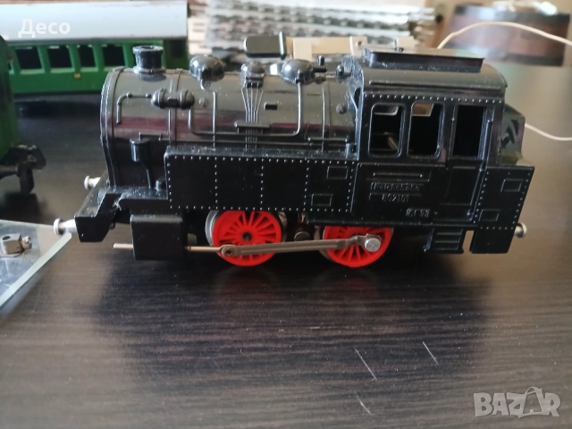 Стара немска тенекиена играчка Влак от 50те години., снимка 11 - Колекции - 51603940